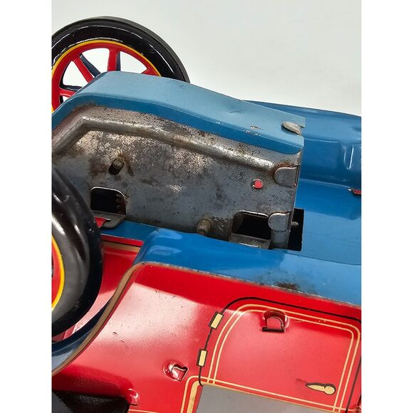 Vintage Lever Action Modern Toy Car Bright Red Made in Japan - Picture 12 of 13